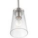 Cityview 1 Light 5 inch Brushed Nickel Mini Pendant Ceiling Light