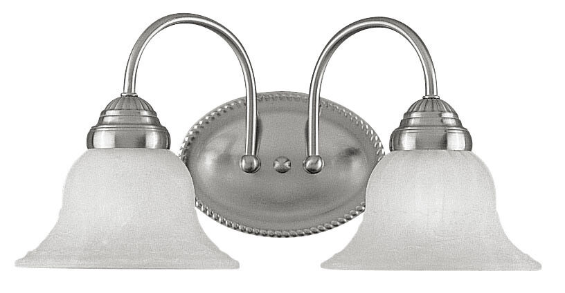 Edgemont 2 Light 17 inch Brushed Nickel Bath Vanity Wall Light