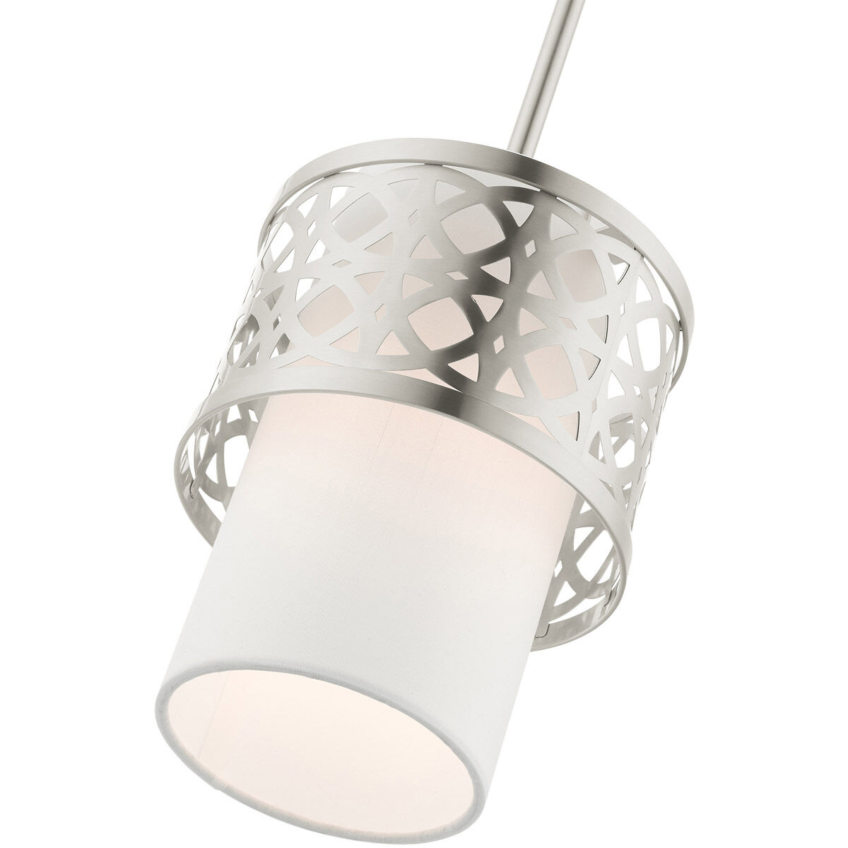 Calinda 1 Light 7 inch Brushed Nickel Mini Pendant Ceiling Light