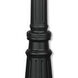 Outdoor Cast Aluminum Posts 114.5 inch Textured Black Outdoor Lamp Post