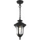 Oxford 1 Light 7 inch Textured Black Outdoor Pendant Lantern