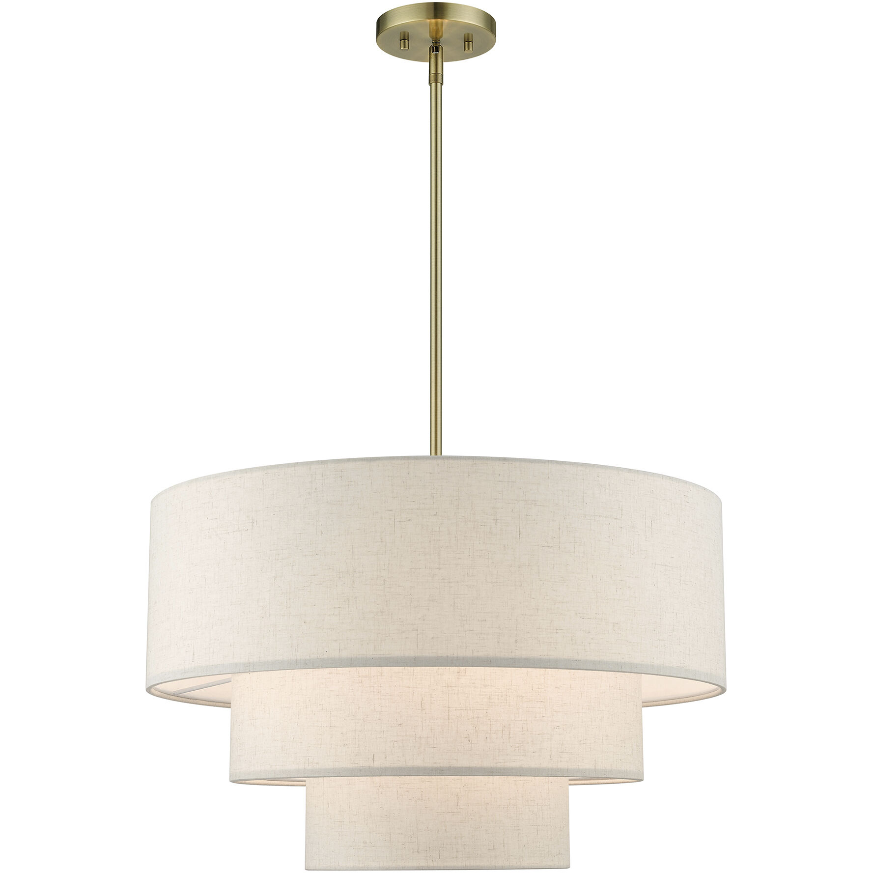 Gladstone 4 Light 23 inch Antique Brass Pendant Chandelier Ceiling Light