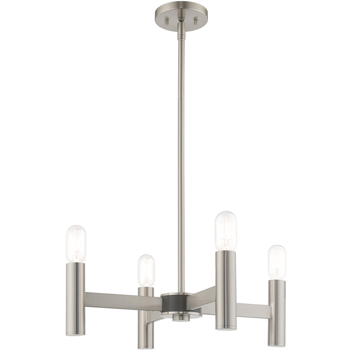Copenhagen 4 Light 20 inch Brushed Nickel Mini Chandelier Ceiling Light