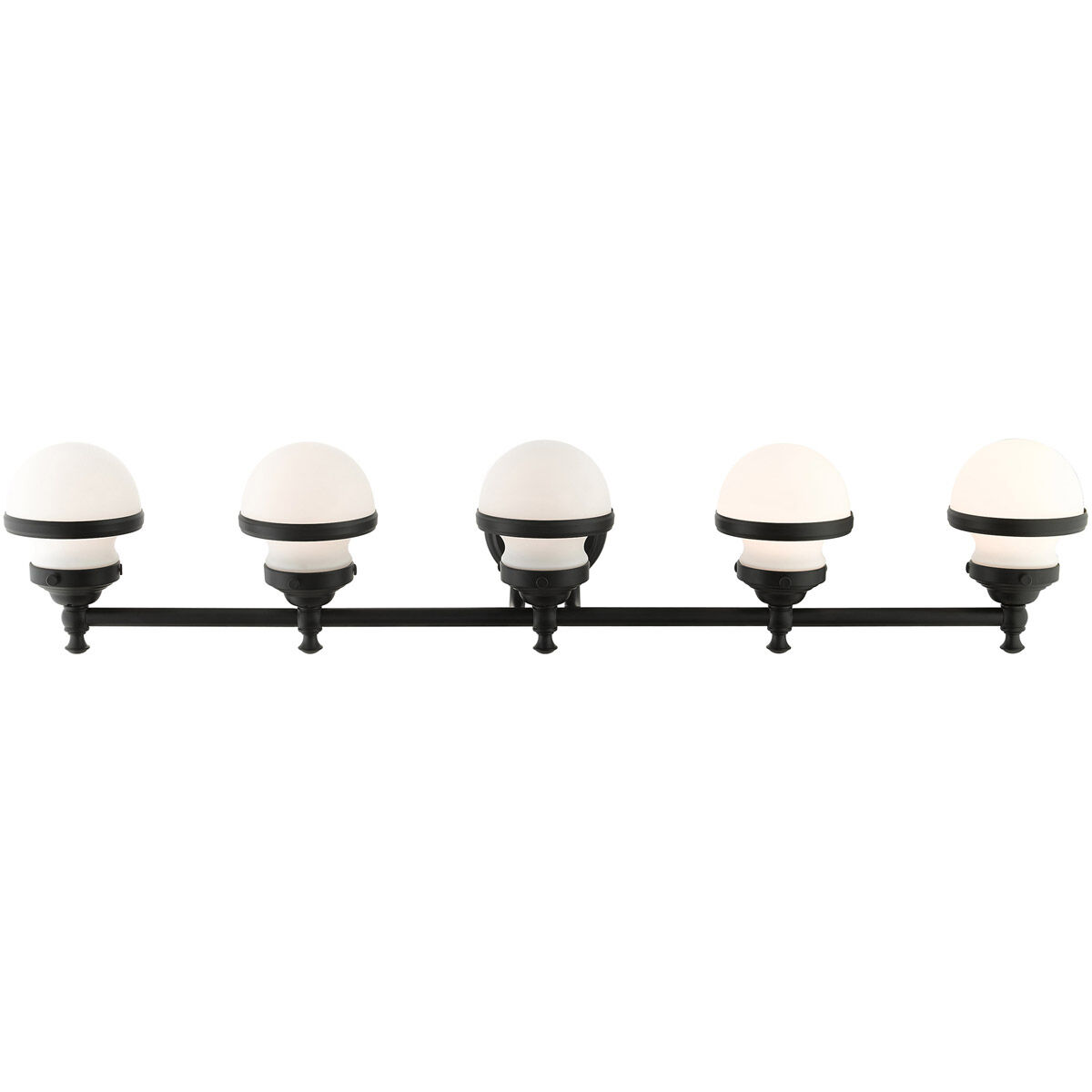 Oldwick 5 Light 43 inch Black Vanity Sconce Wall Light