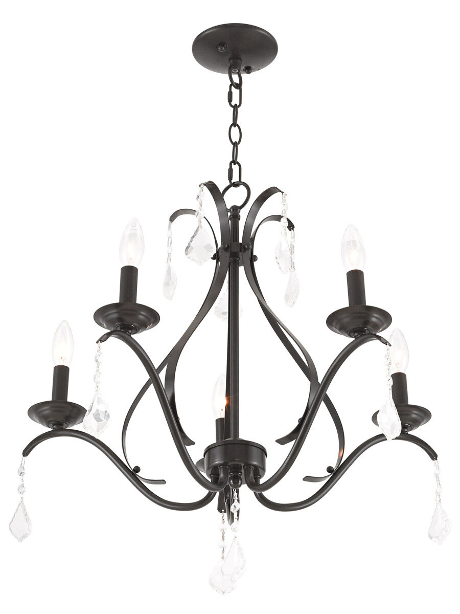 Caterina 5 Light 24 inch English Bronze Chandelier Ceiling Light