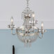 Valentina 4 Light 18 inch Brushed Nickel Convertible Mini Chandelier/Ceiling Mount Ceiling Light