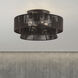 Florell 4 Light 21 inch English Bronze Semi Flush Mount Ceiling Light, Extra Large
