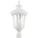 Oxford 3 Light 22 inch Textured White Outdoor Post Top Lantern