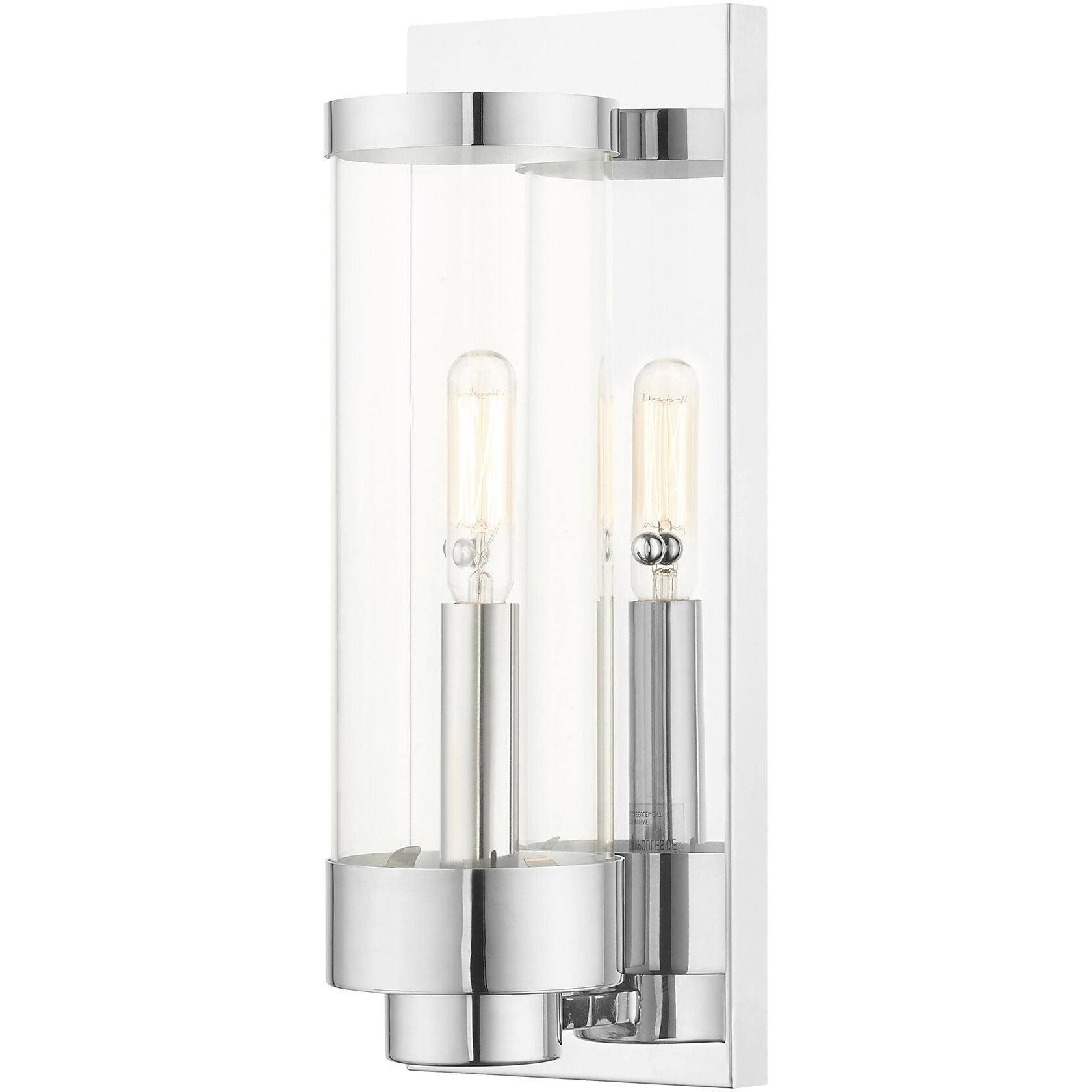 Hillcrest 1 Light 12 inch Polished Chrome Outdoor ADA Wall Lantern