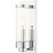 Hillcrest 1 Light 12 inch Polished Chrome Outdoor ADA Wall Lantern