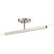Monaco 2 Light 5.13 inch Brushed Nickel Semi-Flush Ceiling Light