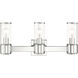 Quincy 3 Light 22.5 inch Polished Chrome Vanity Wall Sconce Wall Light