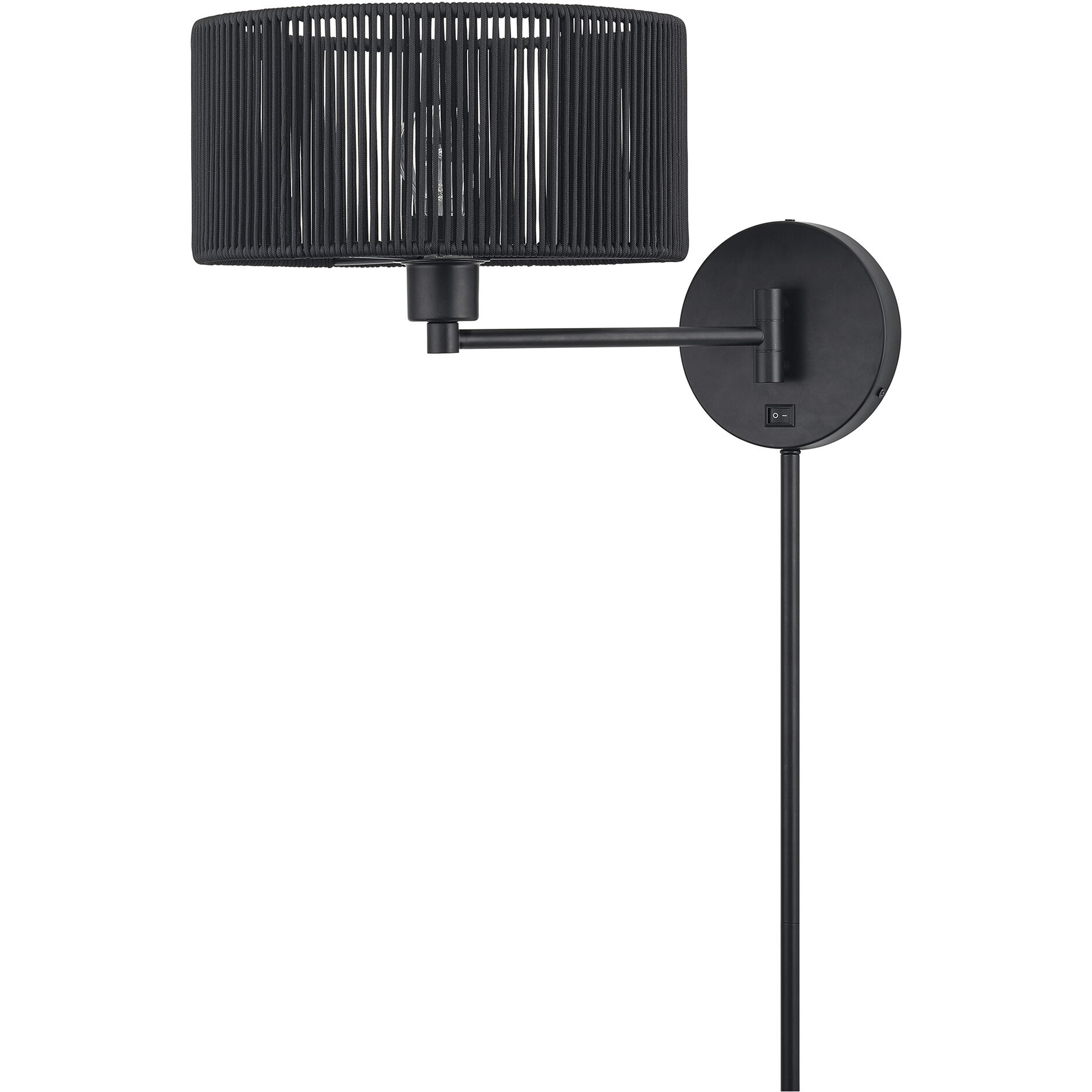 Acordia 17 inch 40.00 watt Black Swing Arm Wall Lamp Wall Light