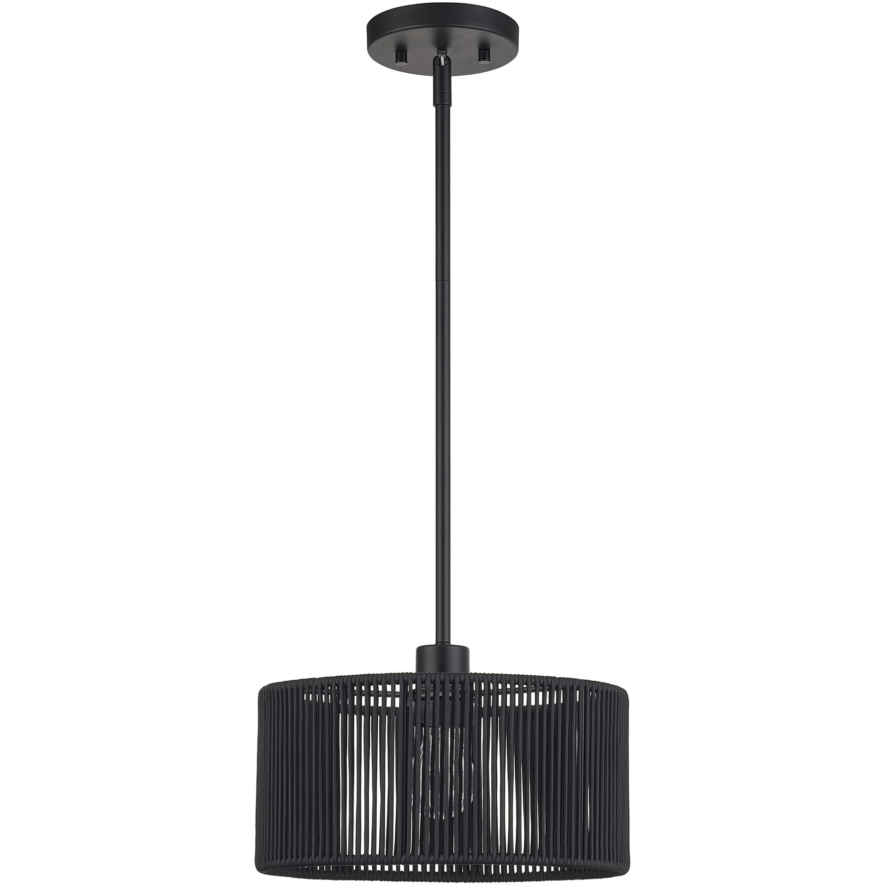 Acordia 1 Light 12 inch Black Pendant Ceiling Light