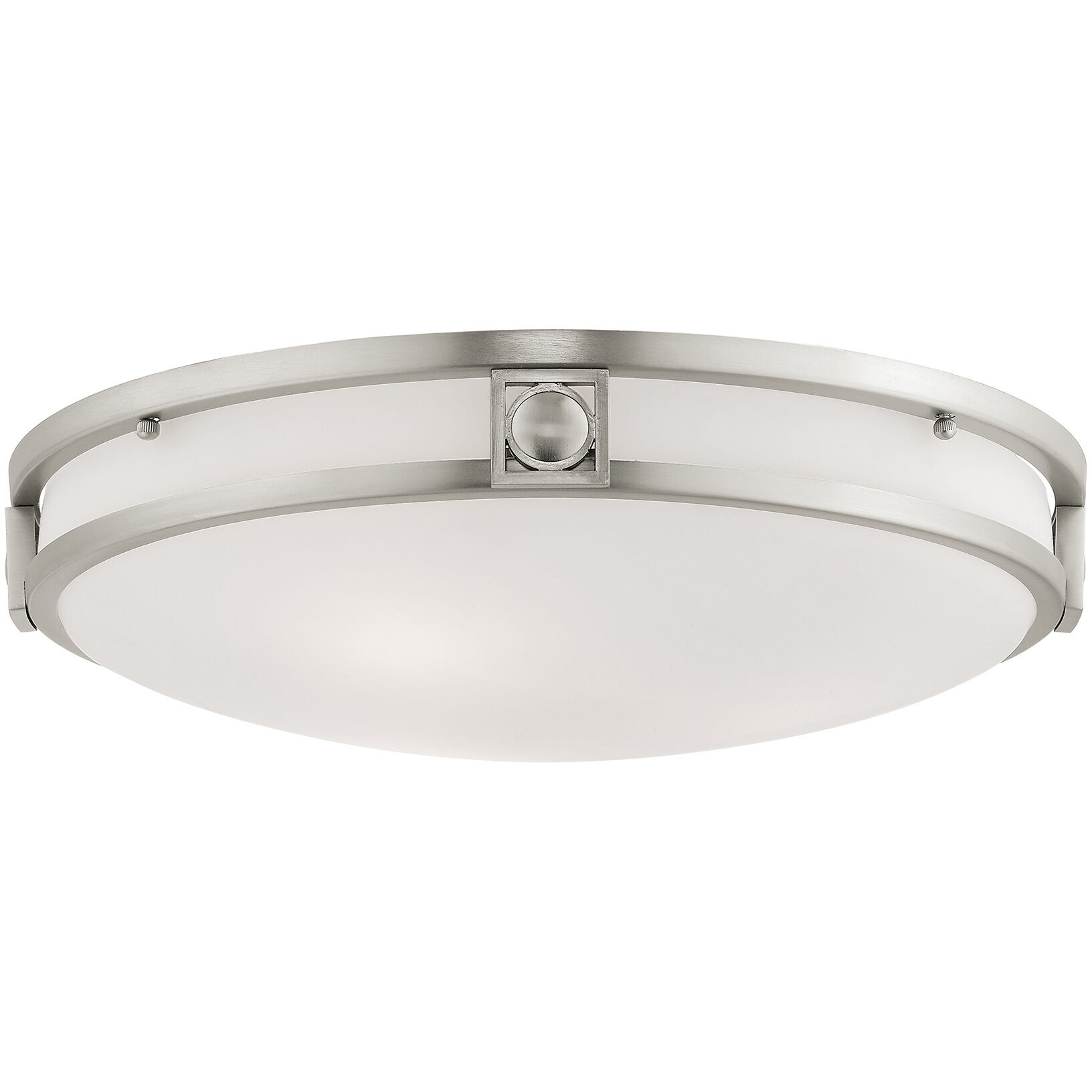 Titania 3 Light 16 inch Brushed Nickel Flush Mount Ceiling Light
