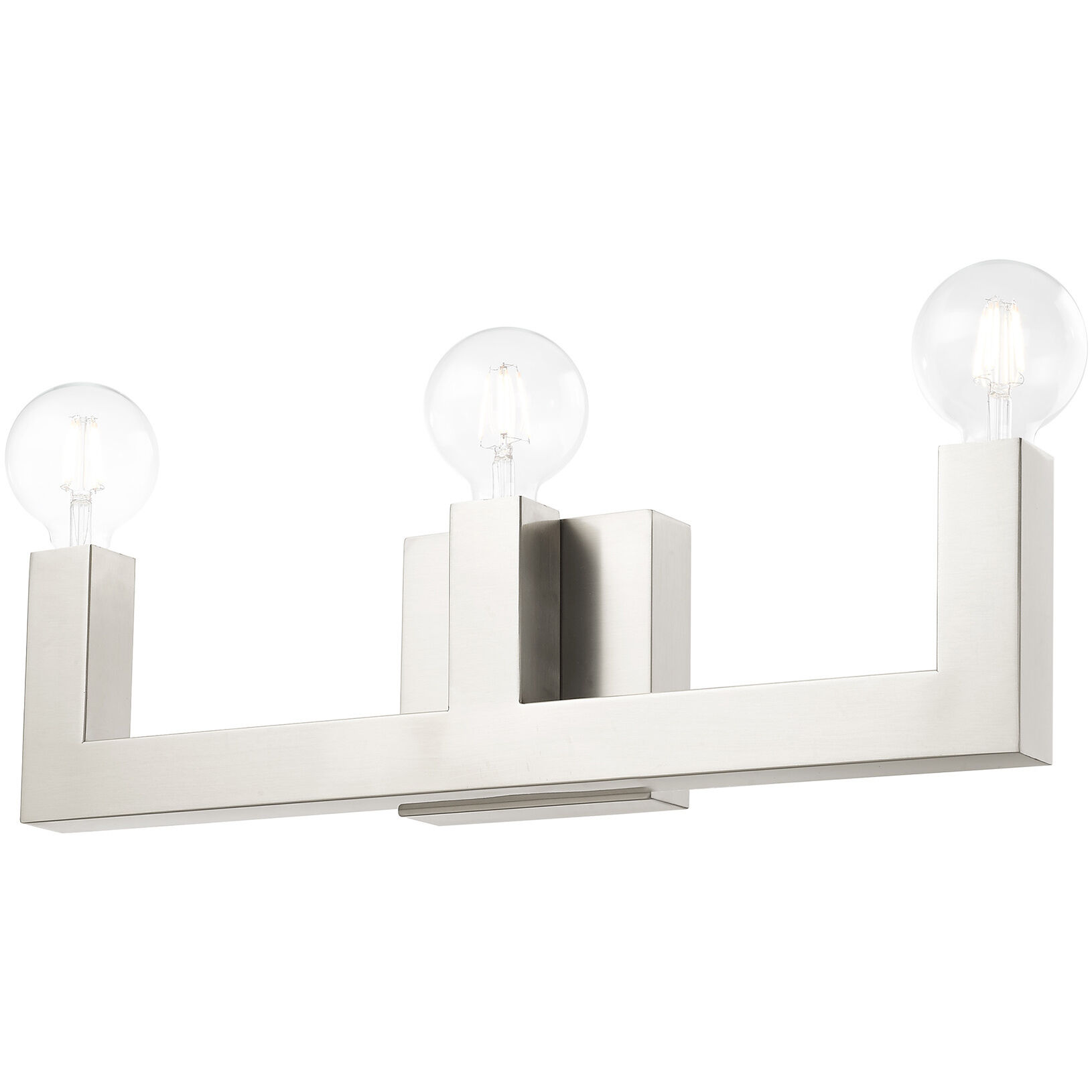 Solna 3 Light 22 inch Brushed Nickel Vanity Sconce Wall Light