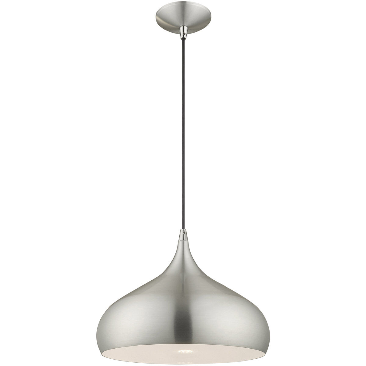 Allison 1 Light 14 inch Brushed Aluminum Mini Pendant Ceiling Light