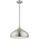 Allison 1 Light 14 inch Brushed Aluminum Mini Pendant Ceiling Light