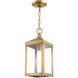 Nyack 1 Light 6 inch Antique Brass Outdoor Pendant Lantern