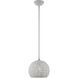Charlton 1 Light 10 inch Nordic Gray with Brushed Nickel Accents Pendant Ceiling Light