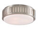 Portland 3 Light 15 inch Brushed Nickel Flush Mount Ceiling Light