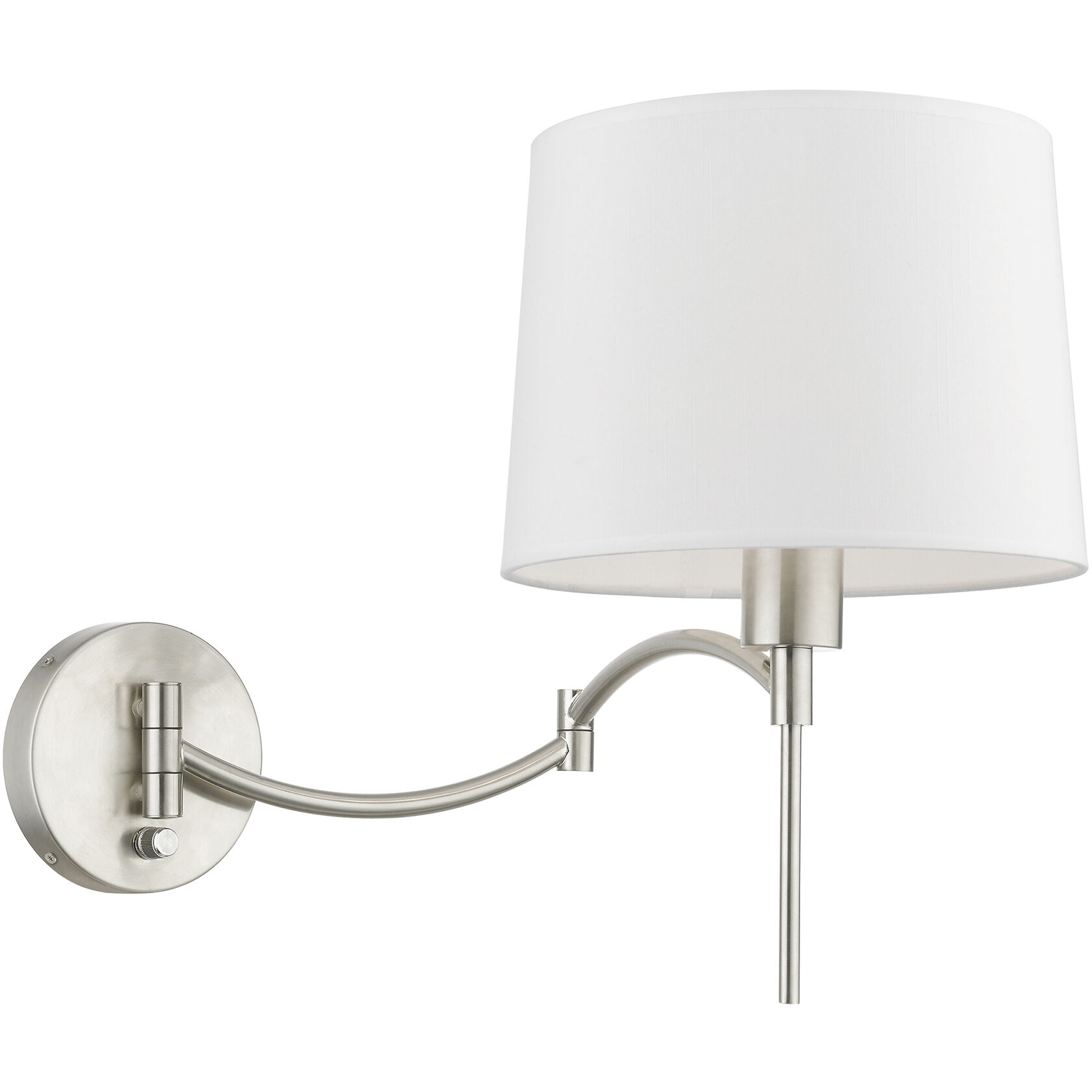 Allison 10 inch 60.00 watt Brushed Nickel Swing Arm Wall Lamp Wall Light