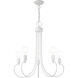 Bari 5 Light 25 inch White Chandelier Ceiling Light