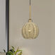 Summervine 1 Light 8 inch Antique Gold Leaf Mini Globe Pendant Ceiling Light, Mini Globe