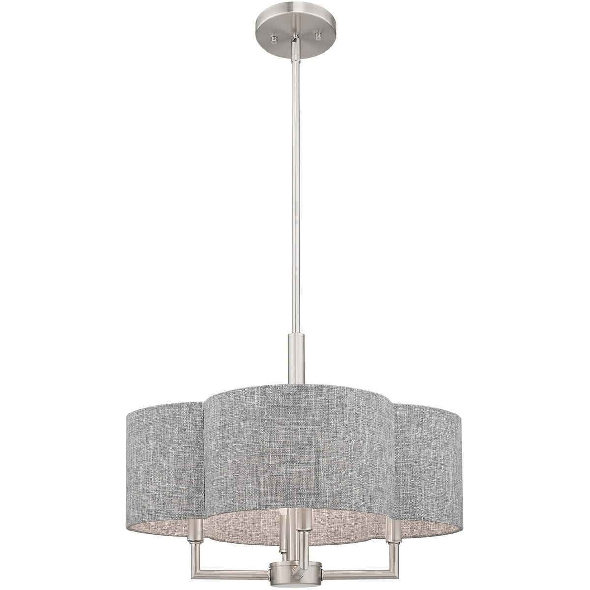 Kalmar 4 Light 18 inch Brushed Nickel Pendant Chandelier Ceiling Light