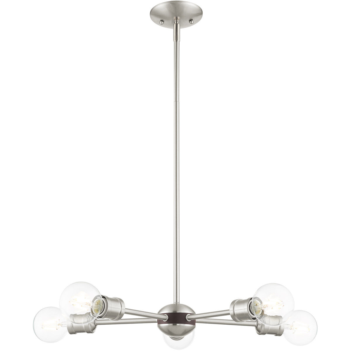 Coronado 5 Light 26 inch Brushed Nickel Chandelier Ceiling Light