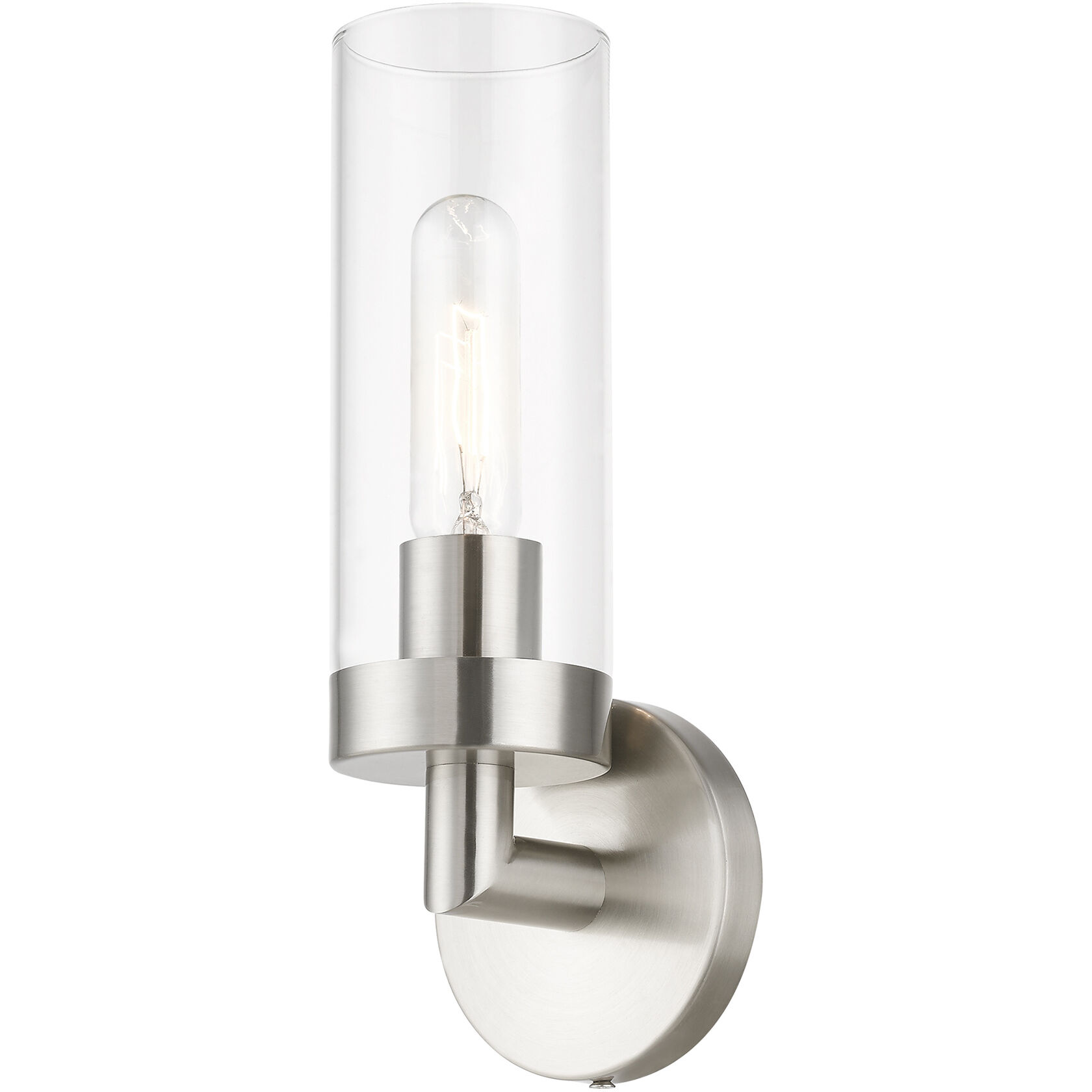 Ludlow 1 Light 4 inch Brushed Nickel ADA Single Sconce Wall Light, Single