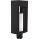Bleecker 1 Light 20 inch Black Outdoor Post Top Lantern