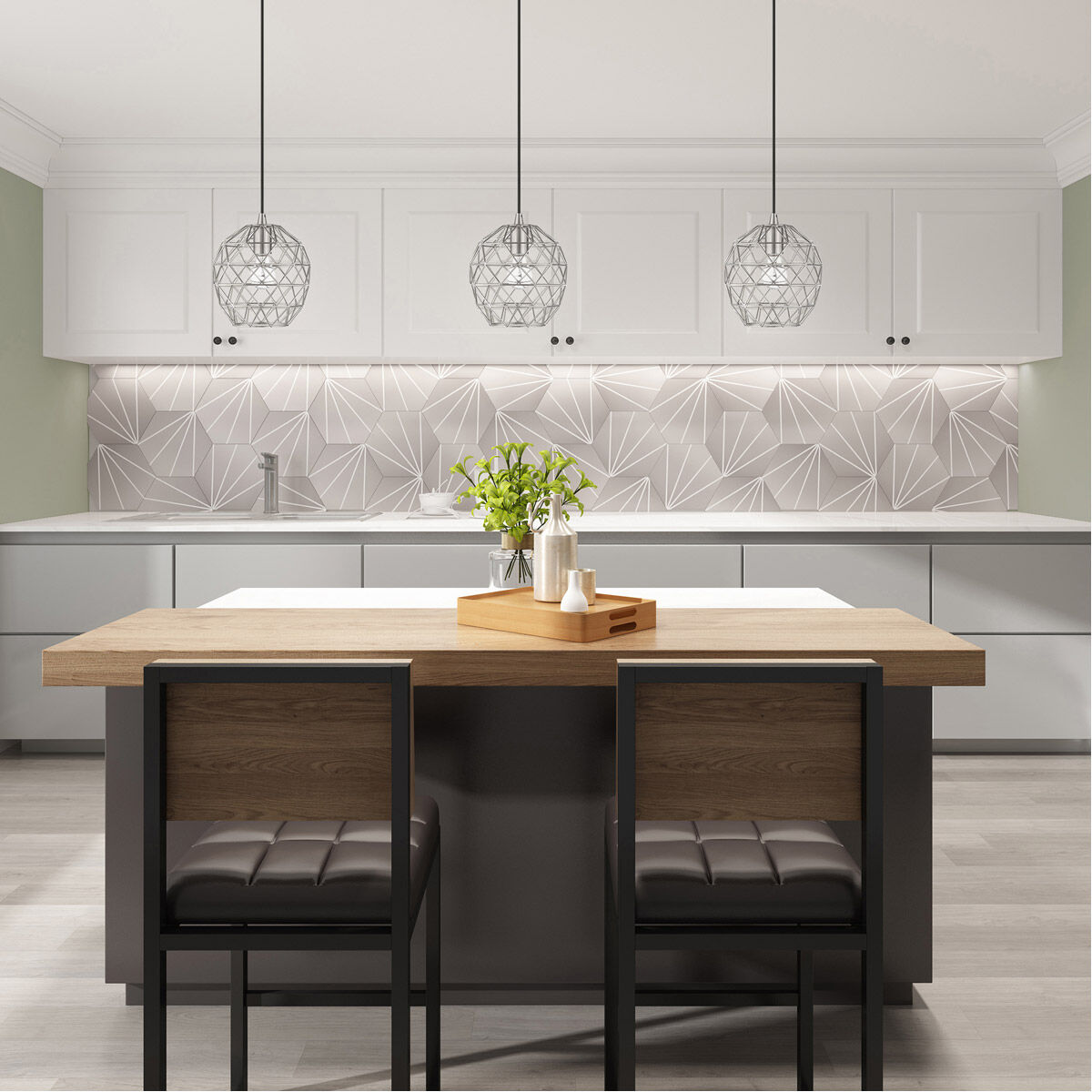 Astoria 3 Light 4 inch Brushed Nickel Chandelier Ceiling Light