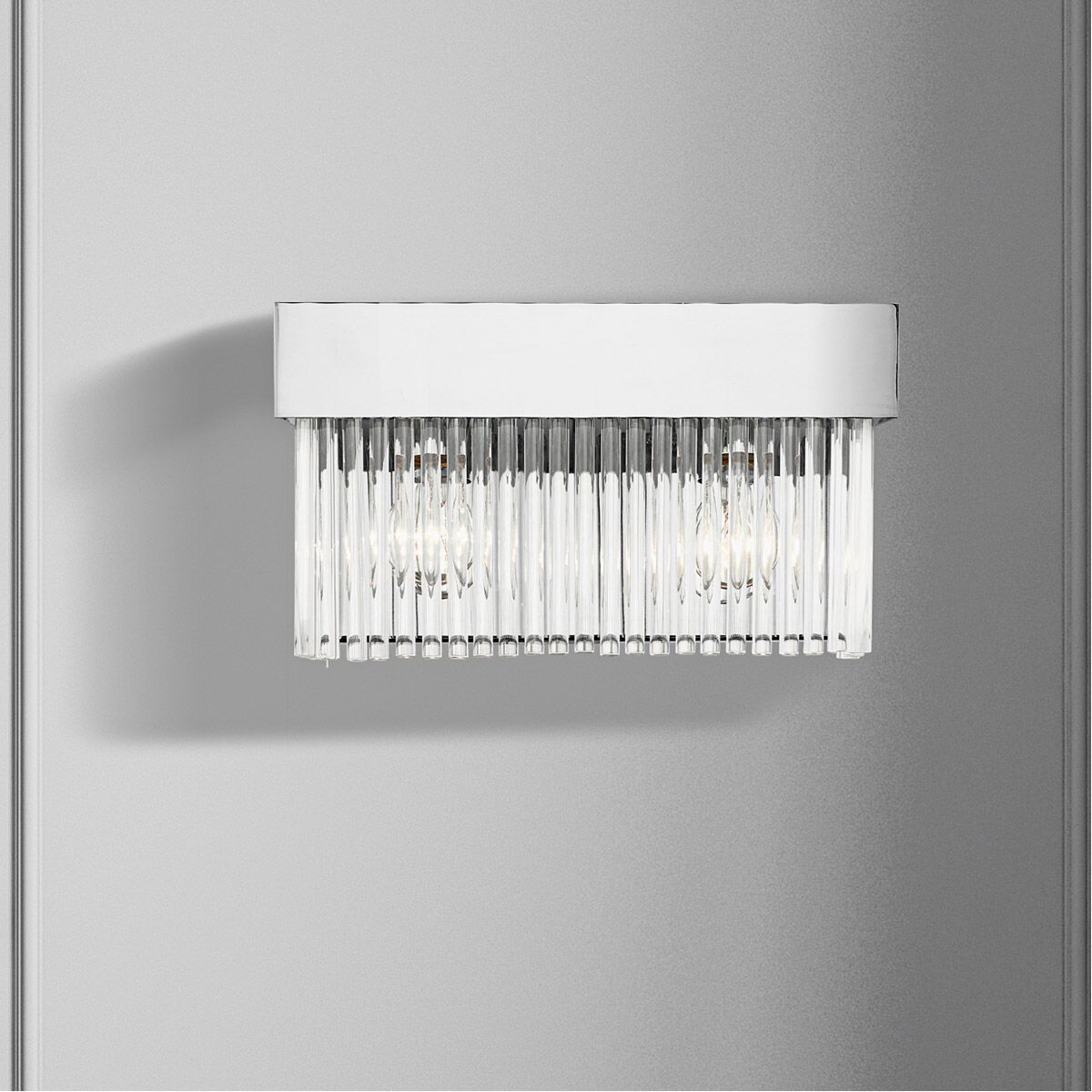 Norwich 2 Light 14 inch Polished Chrome ADA Sconce Wall Light