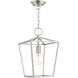 Devone 1 Light 10 inch Brushed Nickel Convertible Semi Flush/Lantern Ceiling Light