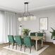 Manorwood 3 Light 12 inch English Bronze Extra Large Linear Chandelier Ceiling Light, Extra Large