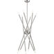 Soho 12 Light 36 inch Brushed Nickel Chandelier Ceiling Light