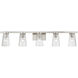 Cityview 5 Light 40 inch Brushed Nickel Vanity Sconce Wall Light, Extra Large