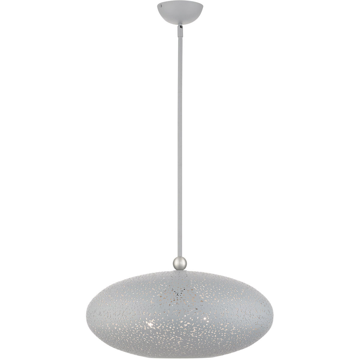 Charlton 3 Light 20 inch Nordic Gray with Brushed Nickel Accents Pendant Ceiling Light