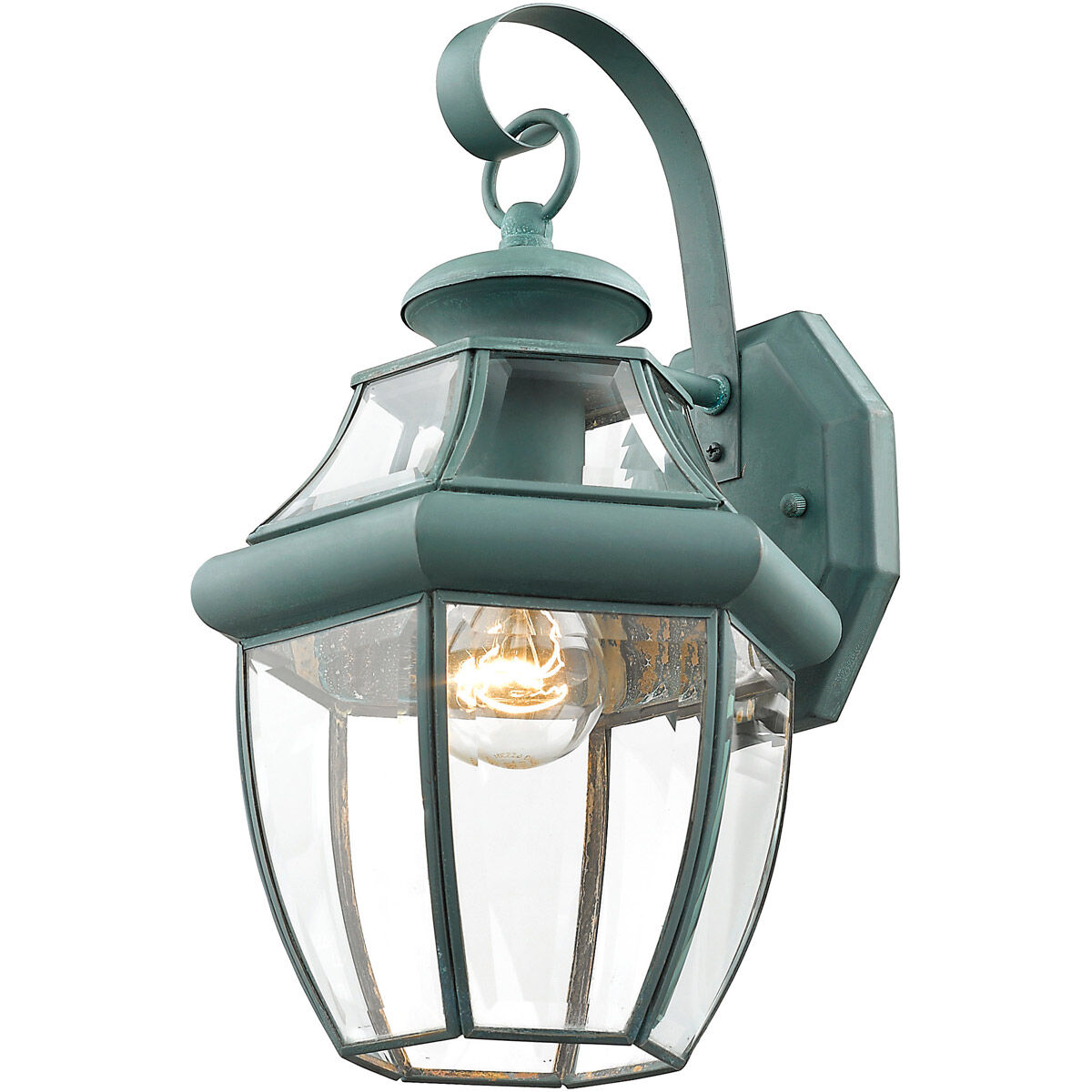 Monterey 1 Light 13 inch Verdigris Outdoor Wall Lantern