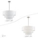 Manorwood 5 Light 28 inch Brushed Nickel Pendant Chandelier Ceiling Light