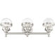 Oldwick 3 Light 24 inch Brushed Nickel Vanity Sconce Wall Light