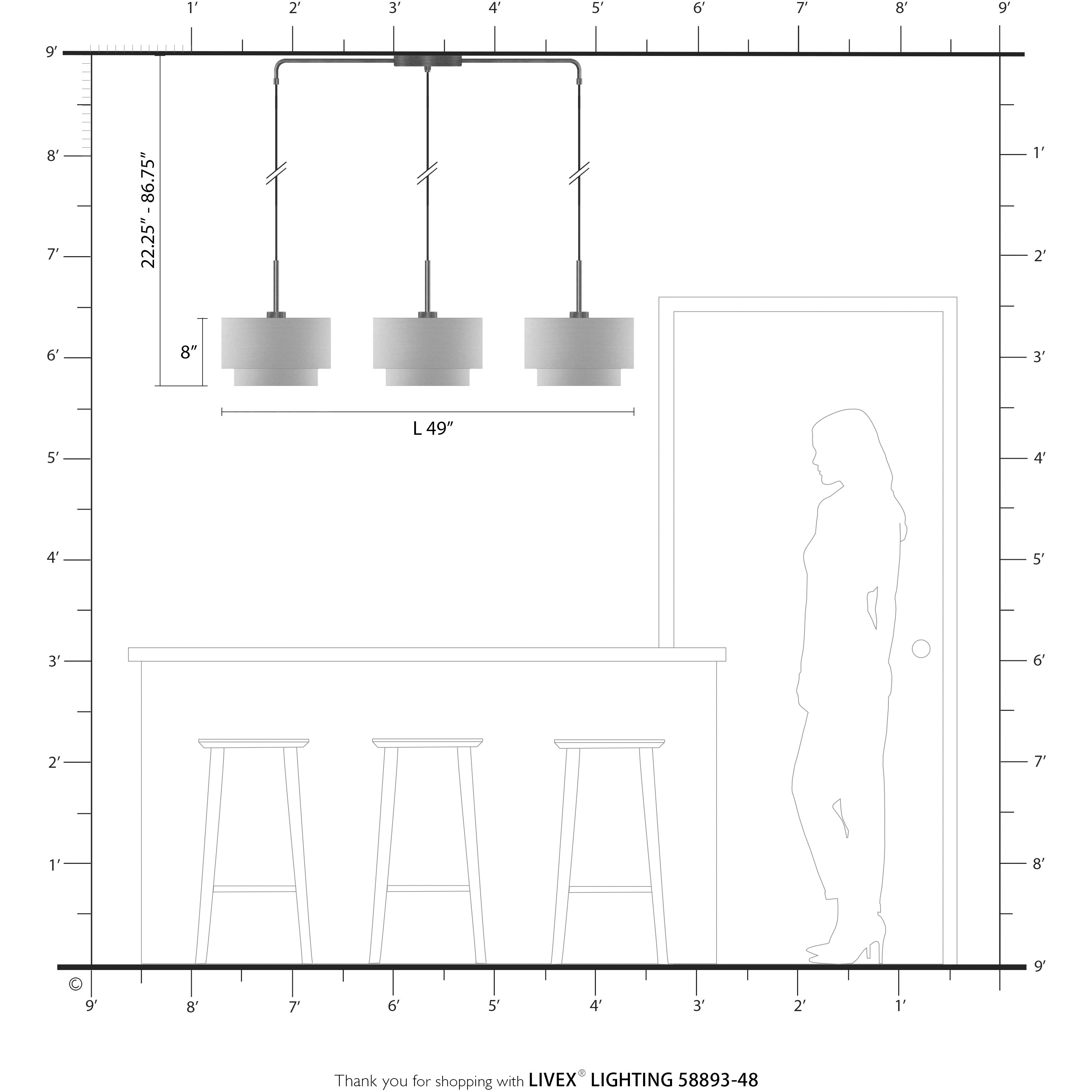 Bellingham 3 Light 13 inch Antique Gold Leaf Chandelier Ceiling Light, Large
