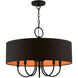 Bradhurst 5 Light 23 inch Black Pendant Chandelier Ceiling Light