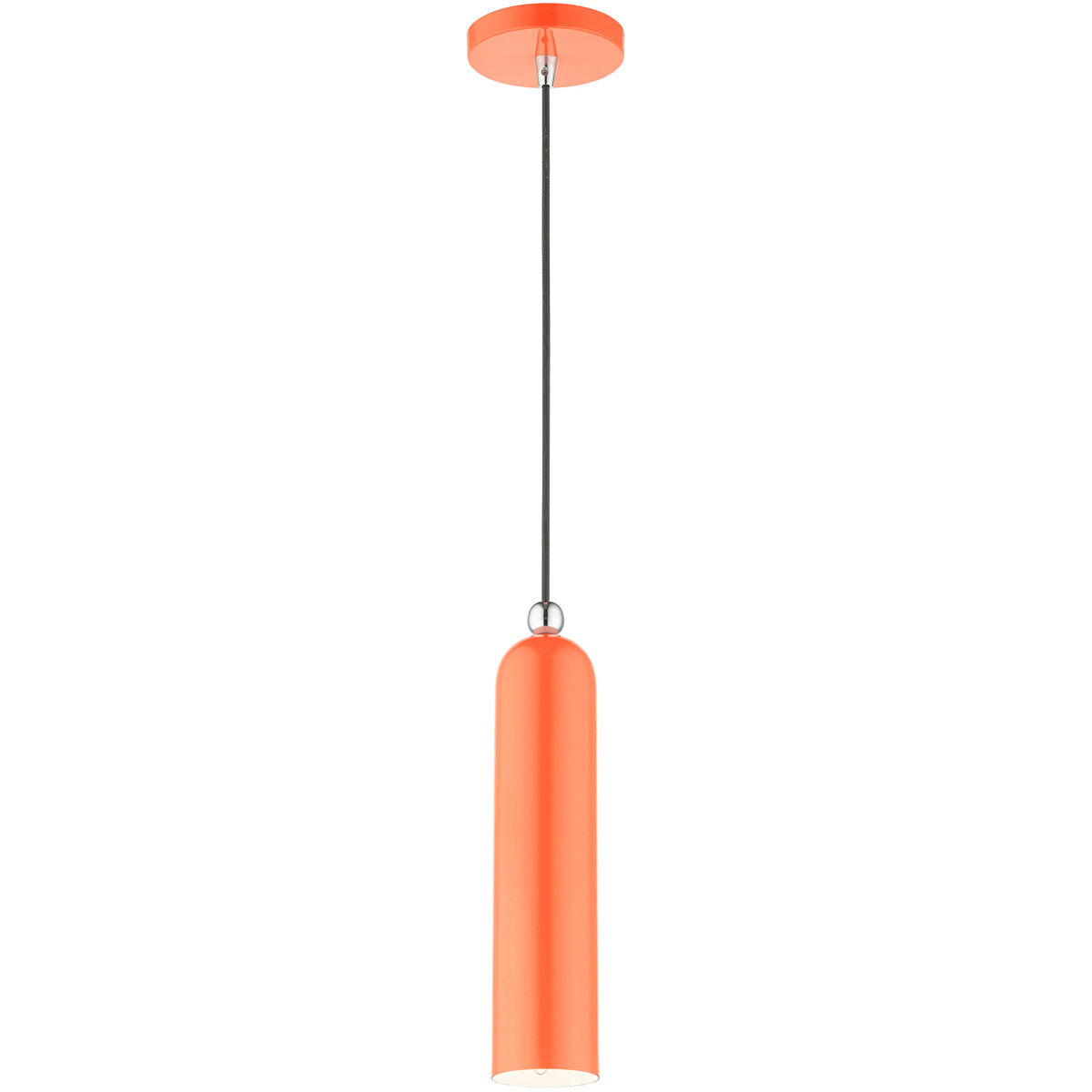 Ardmore 1 Light 5 inch Shiny Orange Pendant Ceiling Light 