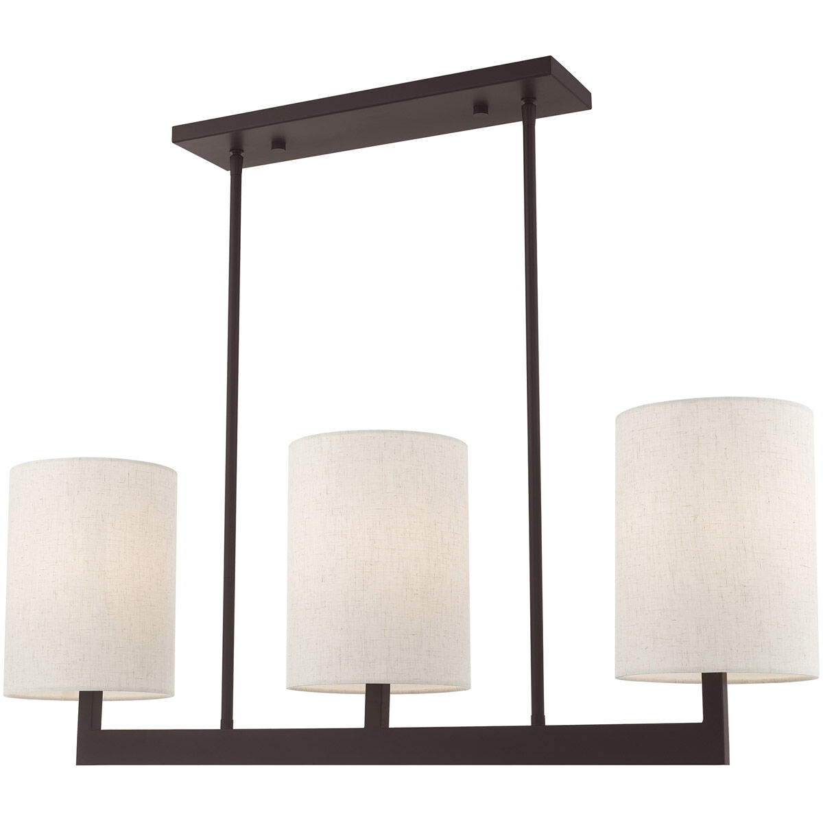 Hayworth 3 Light 36 inch Bronze Linear Chandelier Ceiling Light