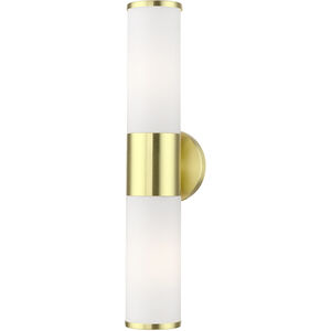Lindale 2 Light 4 inch Satin Brass Vanity Sconce Wall Light