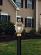 Monterey 1 Light 17 inch Antique Brass Outdoor Post Top Lantern