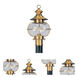 Harbor 1 Light 17 inch Flemish Brass Outdoor Post Top Lantern