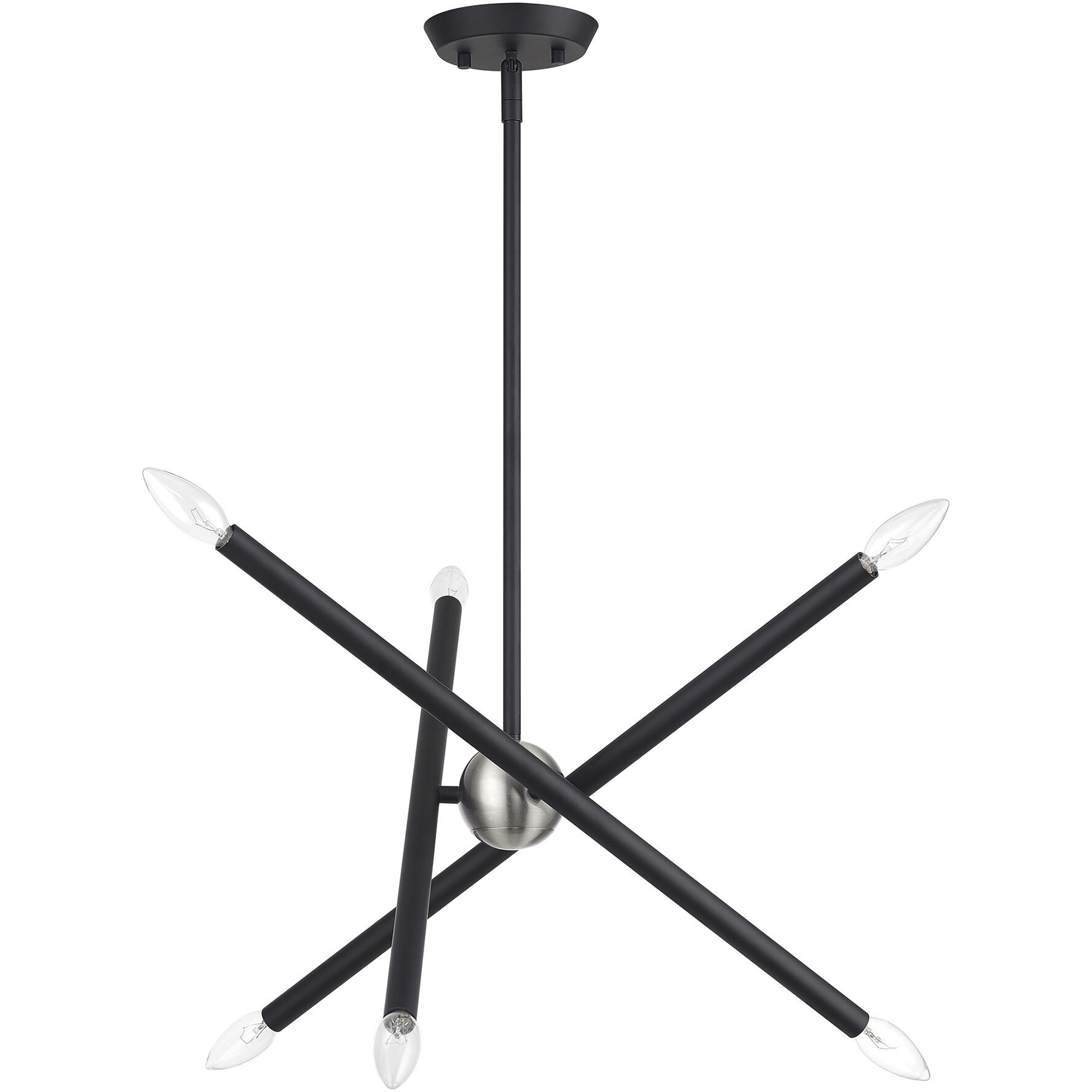 Soho 6 Light 20 inch Black Chandelier Ceiling Light